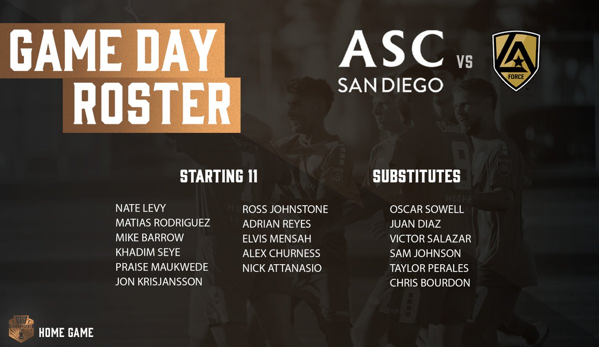 ascsandiego's tweet image. Only 15 minutes to kick off!!! 🔥🔥
#ASCSD 🆚 @LosAngelesForce 
{{ @NISASoccer Independent Cup}} #GOASC ‼
