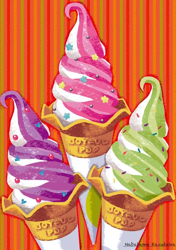 ice cream no humans food food focus striped background ice cream cone heart  illustration images