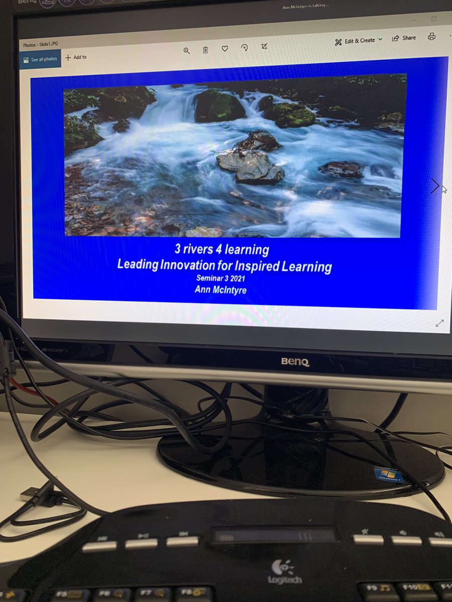 Learning from home teacher style. Loving engaging in 3 Rivers 4 Learning. Deep thinking and reflection underway. <a href="/BilyndaRobins/">B Robins</a> <a href="/k_rigas/">Kay Rigas</a>