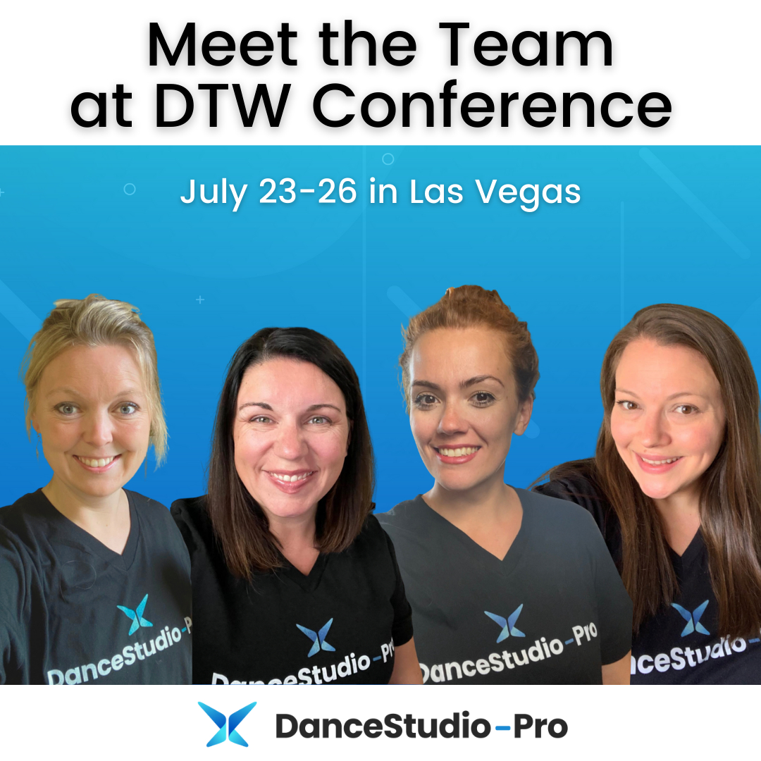 Meet the DSP team this weekend @danceteacherwebvegas conference! 💫 

You can stop by our booth to get a LIVE DEMO of our software! 👩‍💻

You can also attend our session: 
Studio Tech Tools: Maximize Revenue &amp; Reduce Frustration
on
Sunday, July 25 @ 4:30pm

Are you going