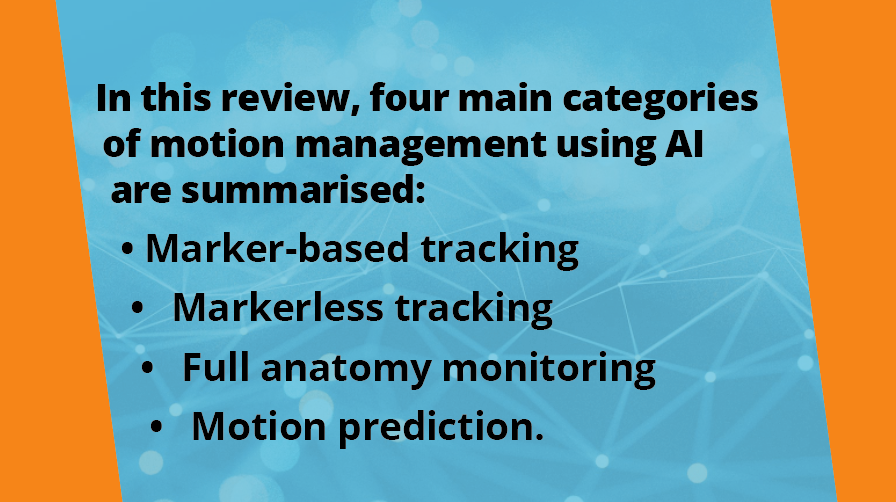 imagexinstitute's tweet photo. We hear a lot about self-driving cars and facial recognition, but do you know how #AI is being used for motion management in #RadiationTherapy? Adam Mylonas takes us through the four main applications: https://t.co/mUJcXNmrlr https://t.co/ciu4NlZWoQ