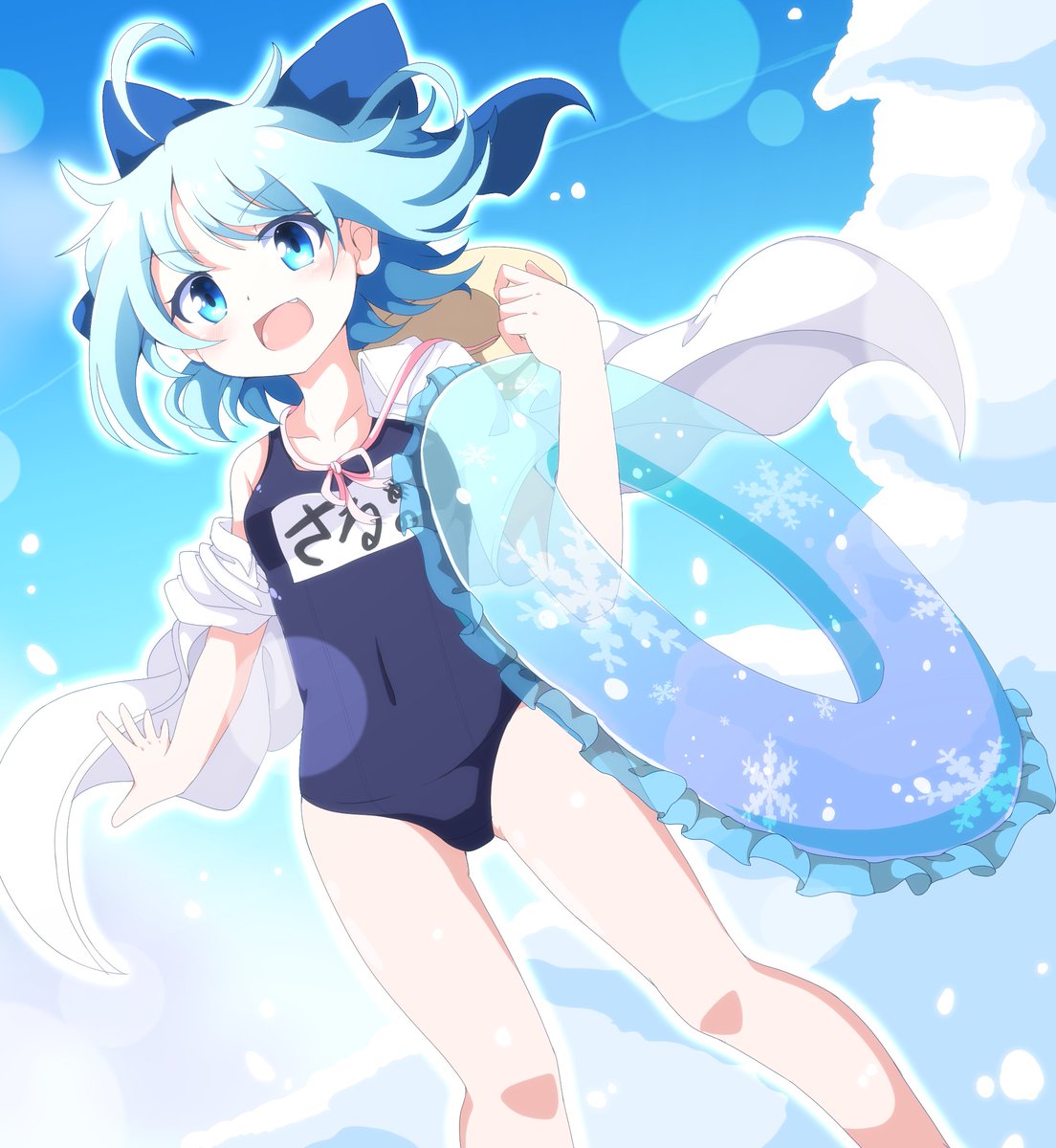 チルノ(東方Project) 「水着チルノちゃ!!!!!!!!!!!!!!!!!!!!!! 」|ドゥーのイラスト
