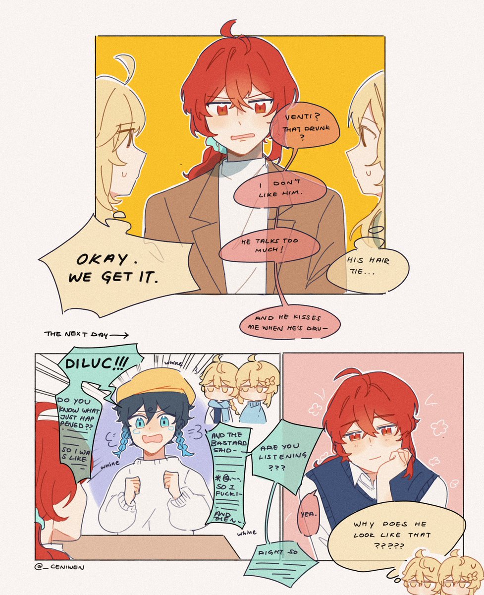 Diluven Idiots (to) Lovers

#Diluc #Venti #原神 