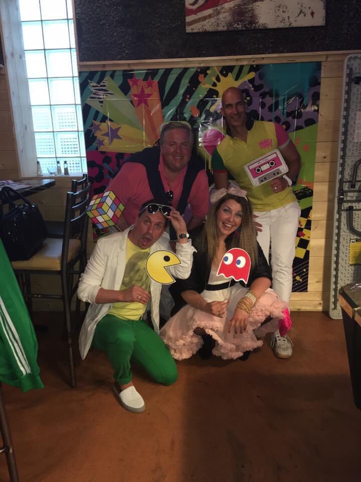 MsBehavior's tweet photo. Cannot believe it’s been 5 YEARS since #TeamCornell hosted #BackToThe80s in support of the @HSCFoundation need to bring this look back. https://t.co/G7U2x4J92Q