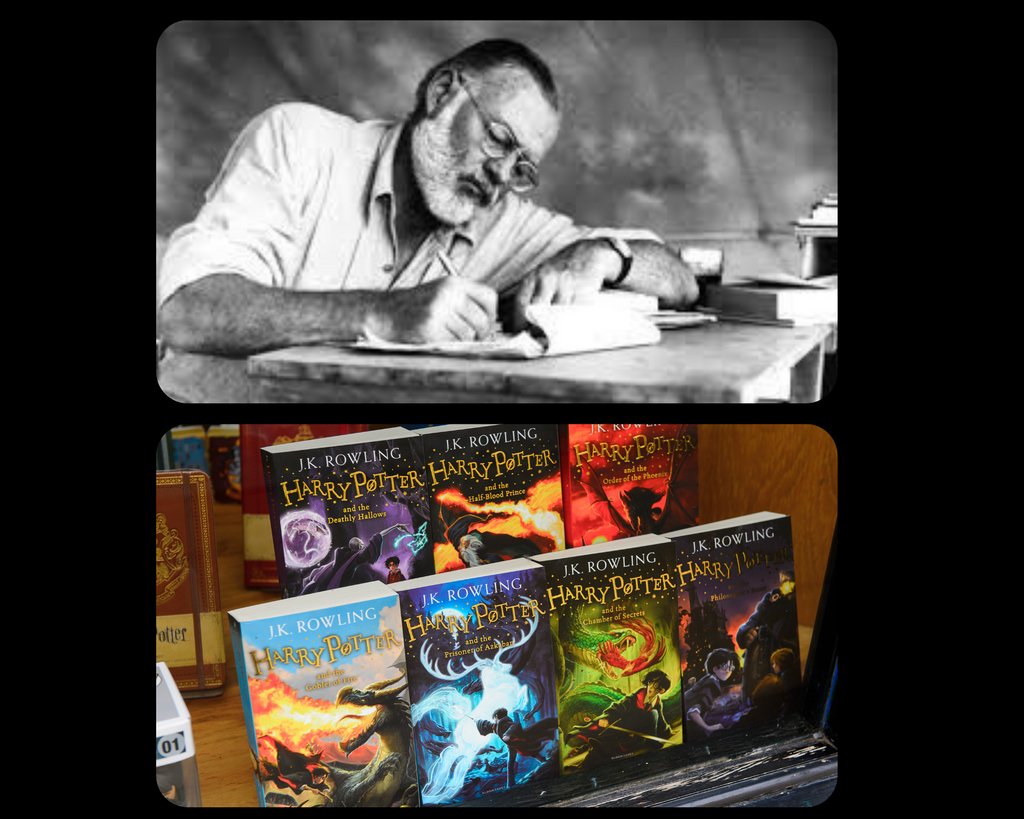 bfm_author's tweet photo. On This Day in Literature History...

July 21, 1899 

Ernest Hemingway, author of The Sun Also Rises, A Farewell to Arms, and For Whom The Bell Tolls, was born in Oak Park Illinois.
&amp; The final installment of the Harry Potter series was published.

#authorsoftwitter https://t.co/BIPnQG0Kvl