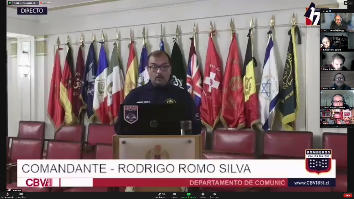 CBV1851's tweet photo. EJERCICIO | Con la participación de más de 400 integrantes de nuestra institución se realizó presentación "Procesos de Acreditación y re Acreditación" a cargo de nuestro Comandante Rodrigo Romo y los Líderes de los Equipos, USAR, HAZMAT, FORESTAL Y SCI. https://t.co/S6drsTVRql