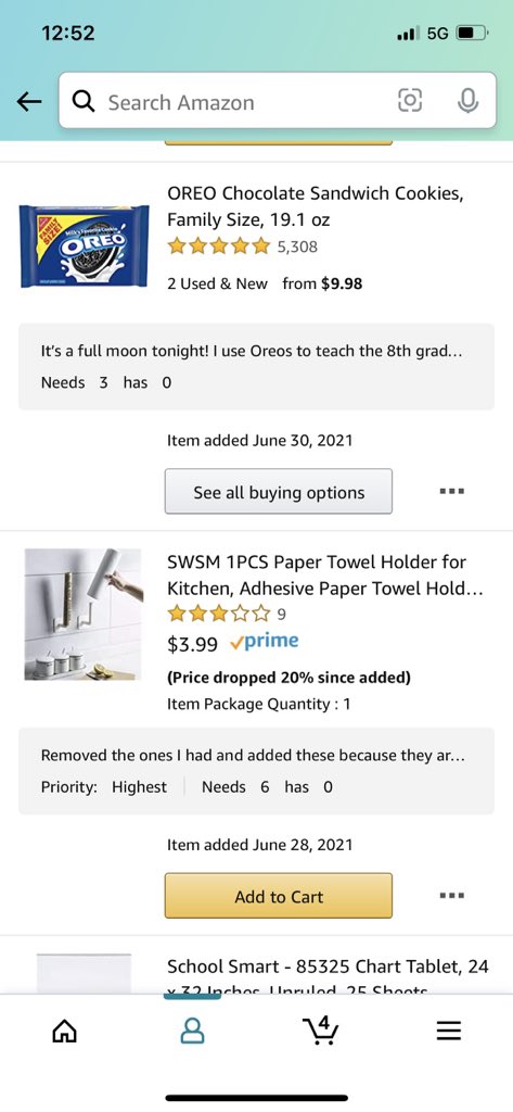 <a href="/CoachDAuria_ELA/">Rayanne D'Auria</a> <a href="/amazon/">Amazon</a> Thanks for the share and good luck with your list!  I teach 6-8th grade science and I am hoping for these paper towel holders while they are marked down!

amazon.com/hz/wishlist/ls…

#clearthelist #bettertogether #adoptateacher #teachertwitter
#Love