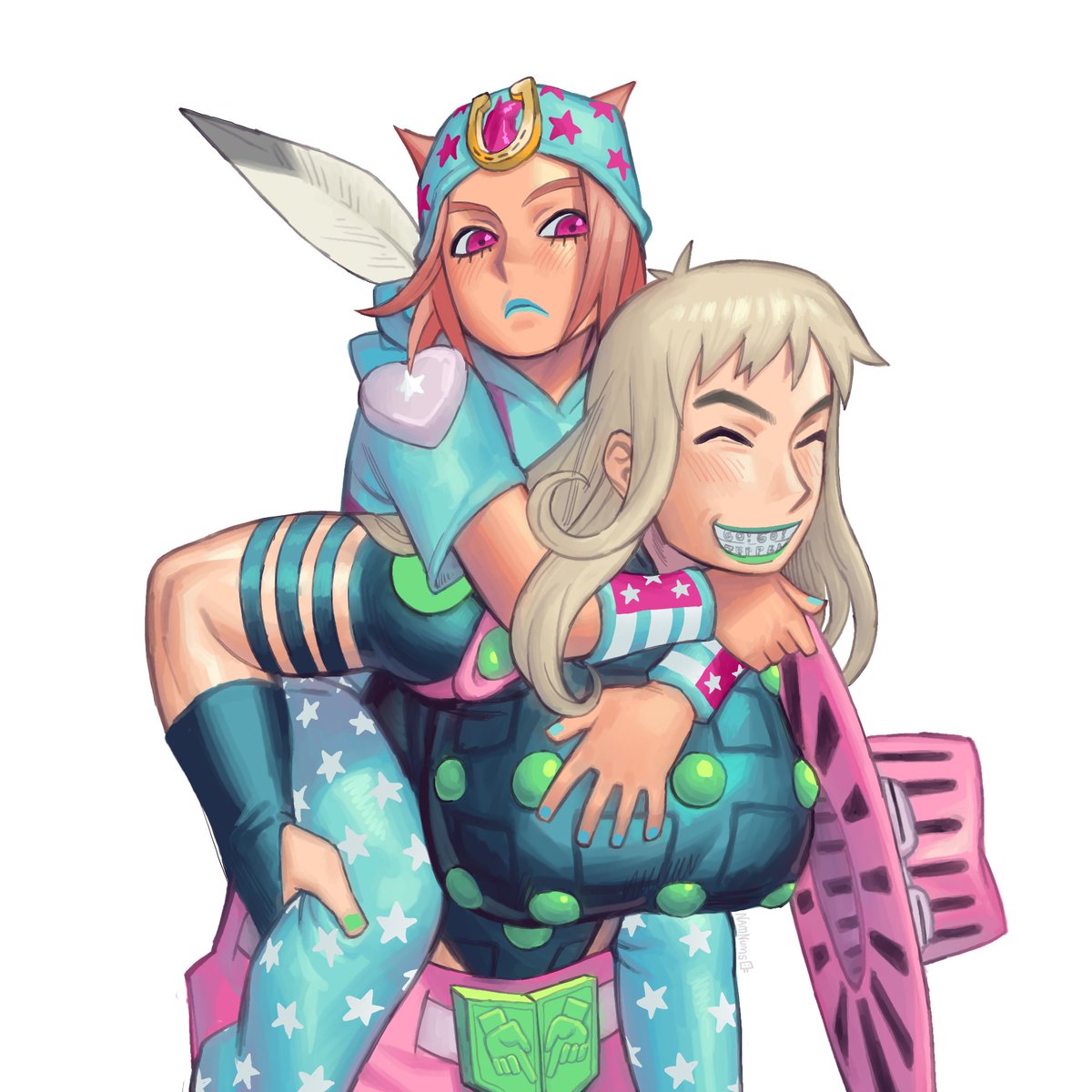 NamNumss's tweet image. fem Gyro and Johnny commissions for @Lorffff