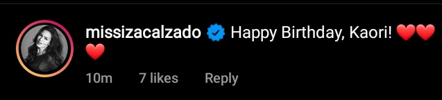 Ms. Iza Calzado bkskssjb

HAPPY BIRTHDAY KAORI  