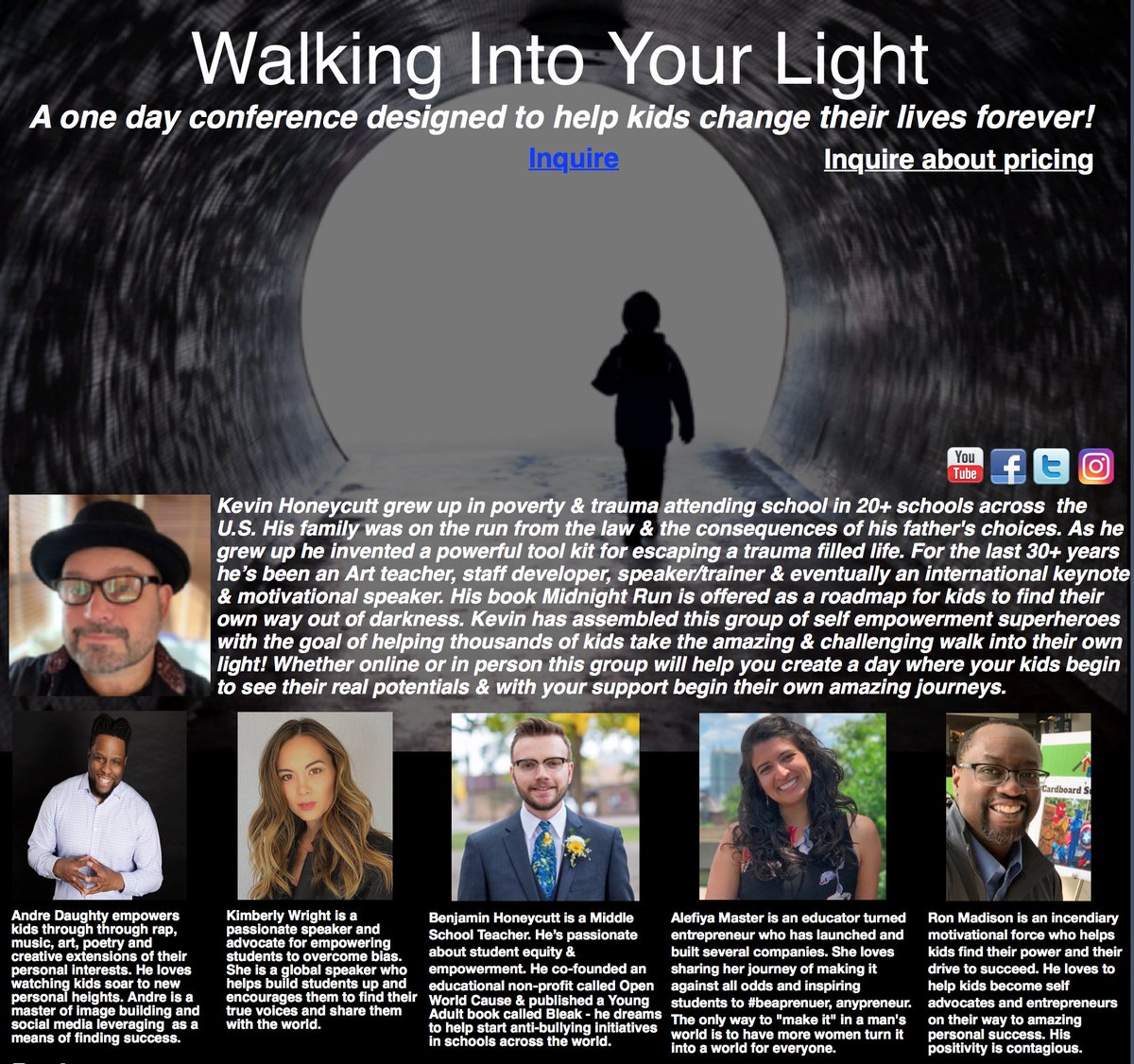 kevinhoneycutt's tweet image. Building kids' belief in their potentials is what these events are about. kevinhoneycutt.org/walking.html @andredaughty @kimberlywright1 @BenAHoneycutt @rmadison1 @AlefiyaEdu #kidsconference