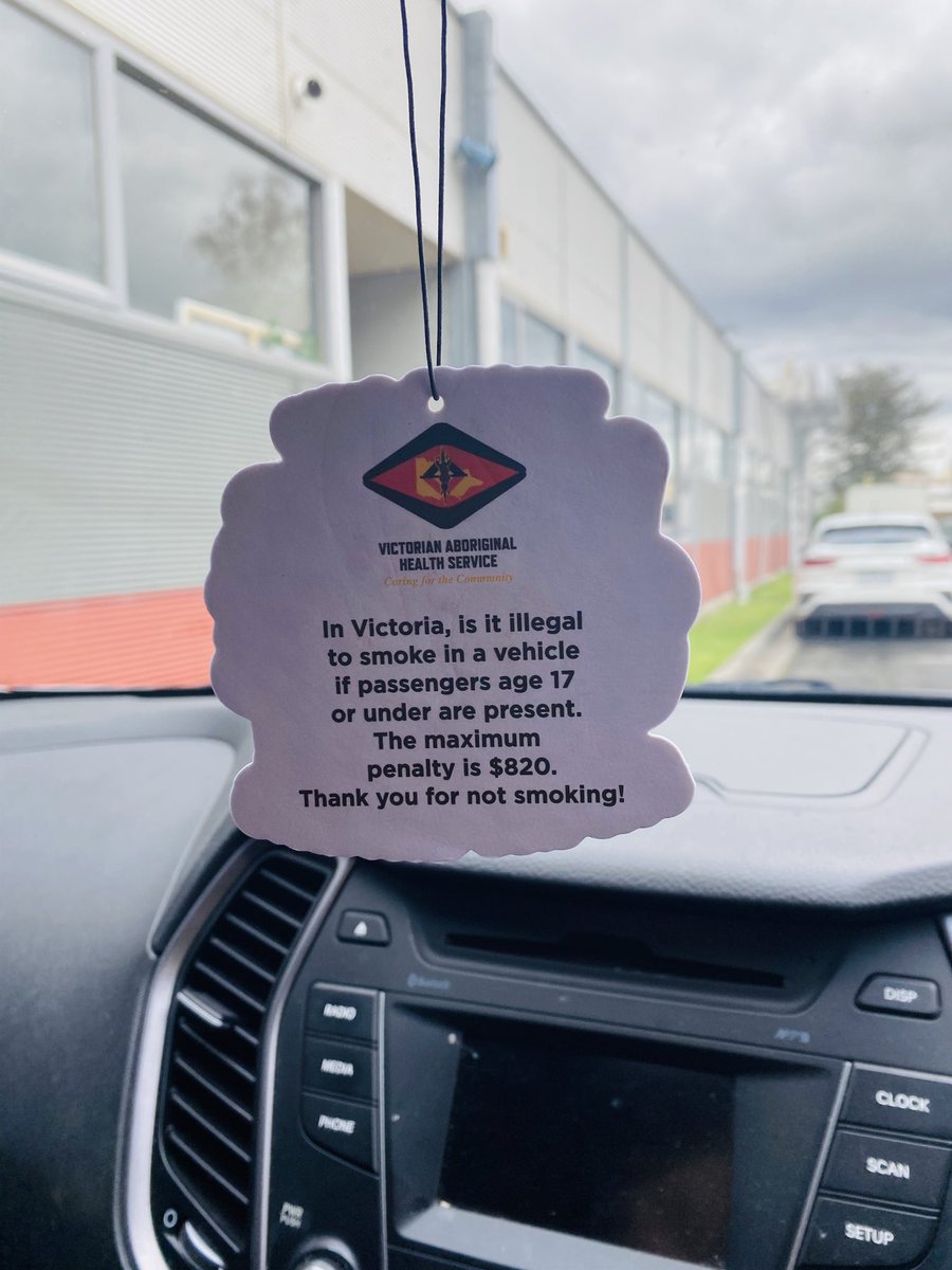 Boorais_au's tweet photo. Our new car fresheners with an important message to drivers in Victoria! https://t.co/Lsfc6yhGtv