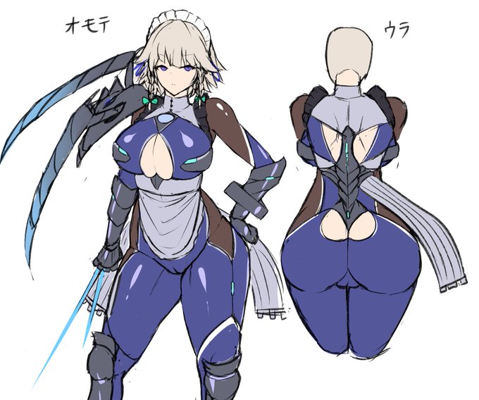 [対魔忍サクヤ]いつ清書出来るか分からないので取り敢えず設定画風のものを 