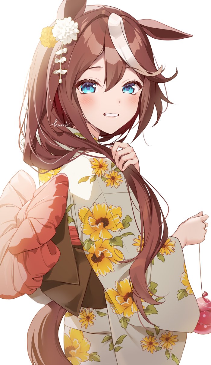 Kr木 浴衣で髪をおろしてるトウカイテイオー T Co 0bi7evw92w Twitter