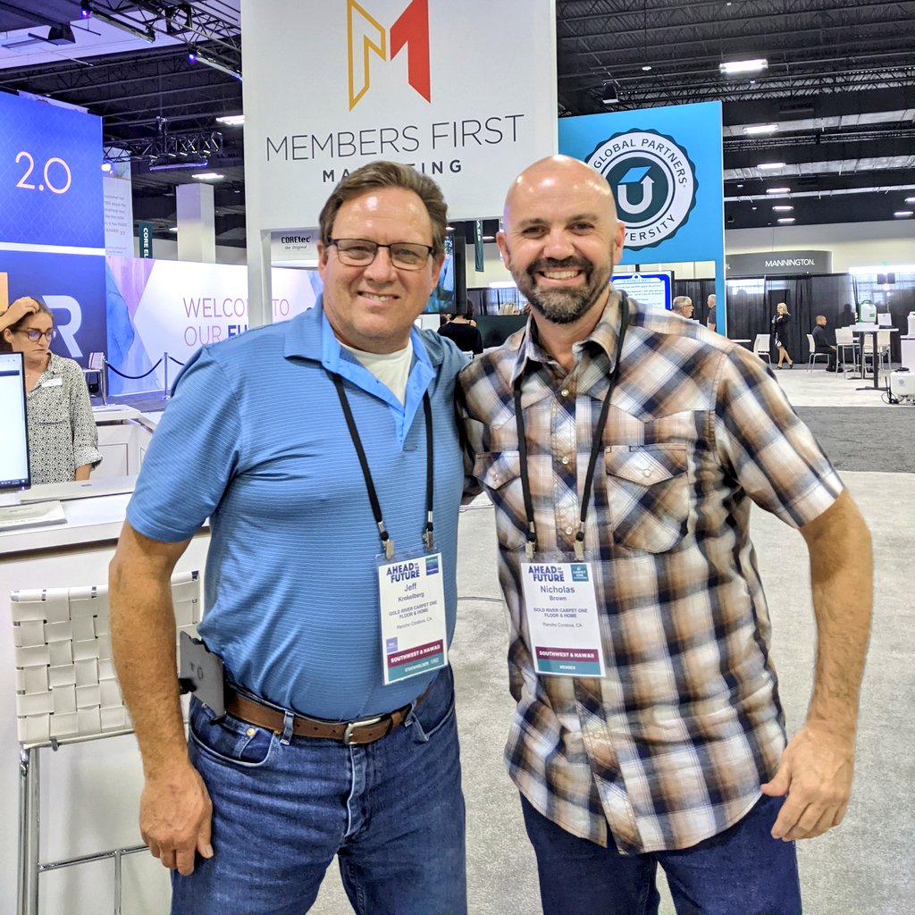 goldriverfloors's tweet photo. Jeff and Nick had a great time at the exhibit hall during the CCA Global Partners summer convention. Fantastic job everyone!
#aheadofthefuture #ccaglobal #carpetone #flooringamerica https://t.co/jiVjsaPkm2