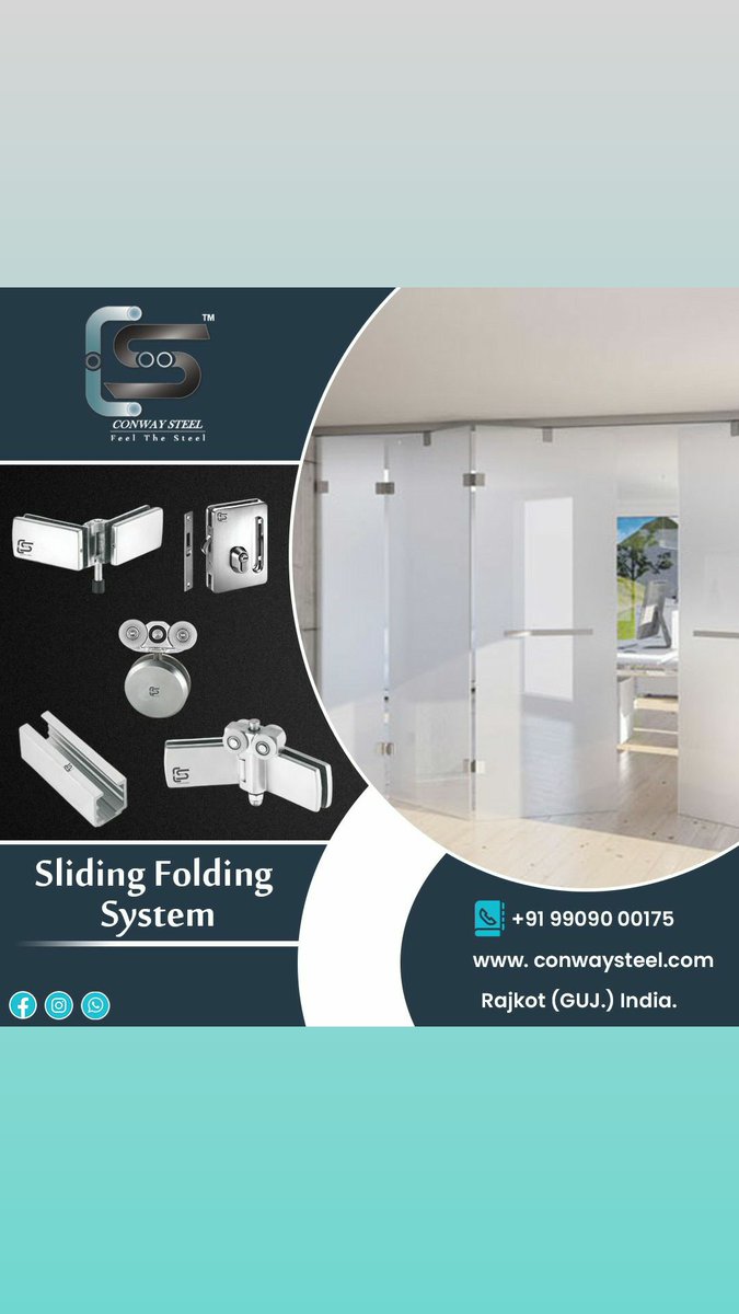 SteelConway's tweet image. #slidingfoldingsystem
#architecturalglassfittings #conwaysteel
conwaysteel.com
leading Manufacturer of Stainless Steel Railing accessories and Architectural glass fitting. Get the high-quality baluster, glass connector, spider fitting, D-bracket, and more accessories