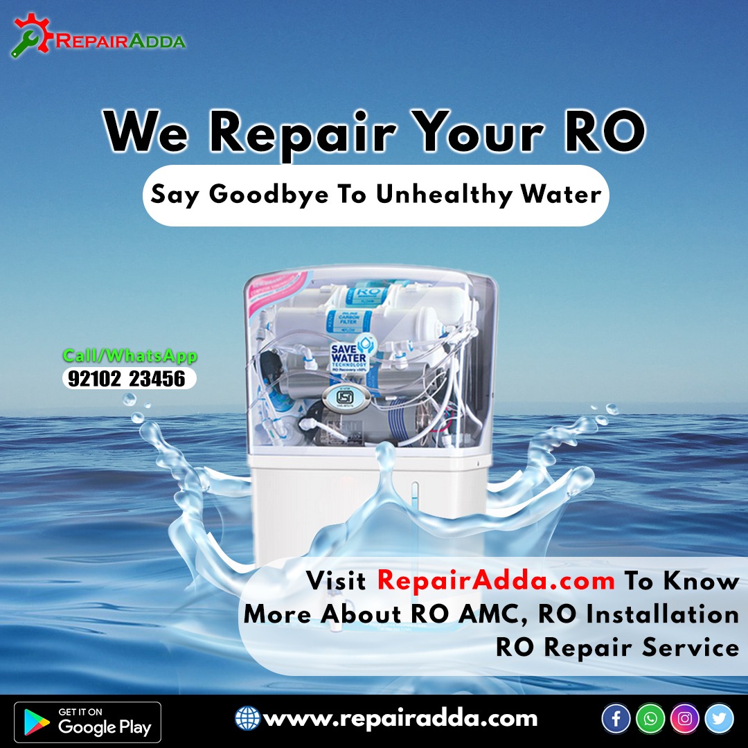 RepairAdda's tweet photo. Avail of the comprehensive RO repair and installation service at your Home😎💁
Book affordable RO repair service now🔧
.
Book our services now:-https://t.co/dzxMXFAvB1.
Call US at +91-9210223456📞
#repairadda #TrendingNow #thursdaymorning #thursdayvibes #homerepairservice https://t.co/P3r9i3zJrL