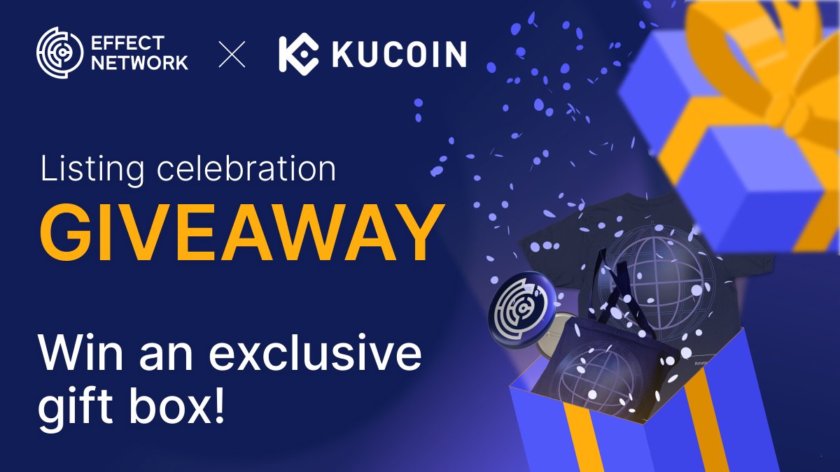 effectaix's tweet photo. 🚨FOLLOW &amp; RETWEET🚨

Do you want to win an exclusive gift box?! 🤑🛍🙌

Here's how:

1. Follow @effectaix  &amp; @kucoincom  on Twitter
2. Repost this post with the #EFX! 🔁
3. Tag 3 friends in the post

10 winners will be selected on the 28th of July 🥳

GOOD LUCK! ✨ https://t.co/9aSBry2Bah
