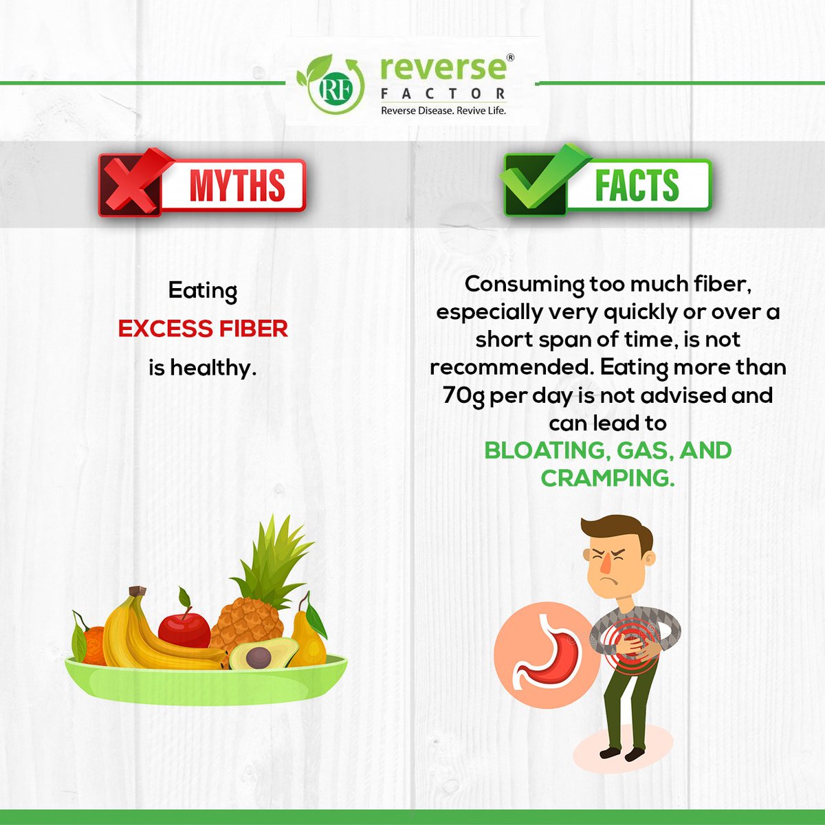 reverse_factor's tweet photo. How many times have you heard someone telling that eating lot of fiber is healthy ❓
Understand if it is true or false 👇
.
.
.
#vegan #food #myths #reversefactor #health #lifestyle #facts #plantbased #nutrition #diet #plantfood #weightloss #holistichealth #foodismedicine https://t.co/UVjP5Oyje4