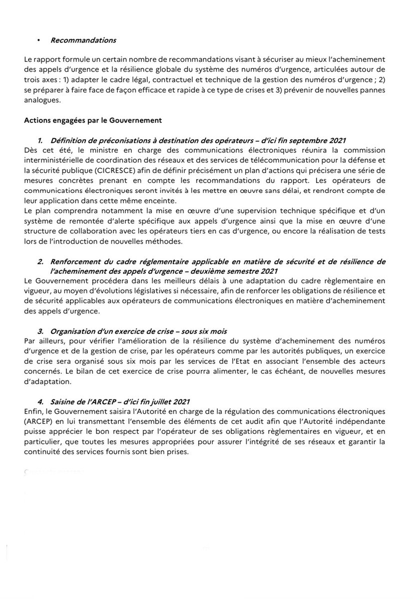 cedric_o's tweet photo. Présentation des conclusions de l’audit inter-inspections dirigé par l’@ANSSI_FR sur la panne des numéros d'#urgence qui met en lumière des insuffisances d'@orange.
Le @gouvernementFR en tire les enseignements et engage les actions nécessaires.
Le rapport➔https://t.co/lOF7eMvs1b https://t.co/gKIGltLJbw
