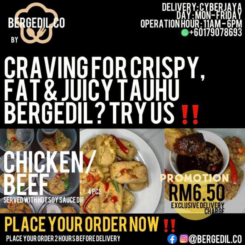 bergedilco's tweet photo. 💥Tired of Burgers? Try our Crispy, Fat &amp; Juicy Tauhu Bergedil ❤️ 💥Place your order NOW ❗️
Whatsapp us at 0179078693 or Click the link Below to order⬇️⬇️
>>>>> https://t.co/kZYd6cGcSR <<<<

@Twt_Cyberjaya https://t.co/Acv58fcYb0