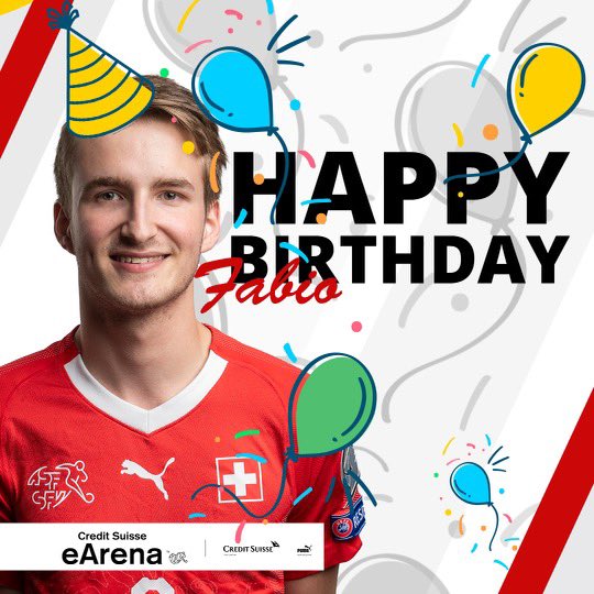 Wir gratulieren @Cobraa_Official 🙆🏼‍♂️ ganz herzlich zu seinem 2️⃣1️⃣. Geburtstag 🥳 Lieber Fabio, wir wünschen dir einen tollen #Geburtstag und eine schnelle und vollständige Genesung 🙏🏻
#CreditSuisseEArena #FabioPechlaner #HappyBirthday #AllesGute #HerzlichenGlückwunsch #FIFA21