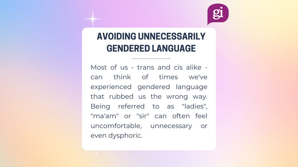 Gendered Intelligence tweet media