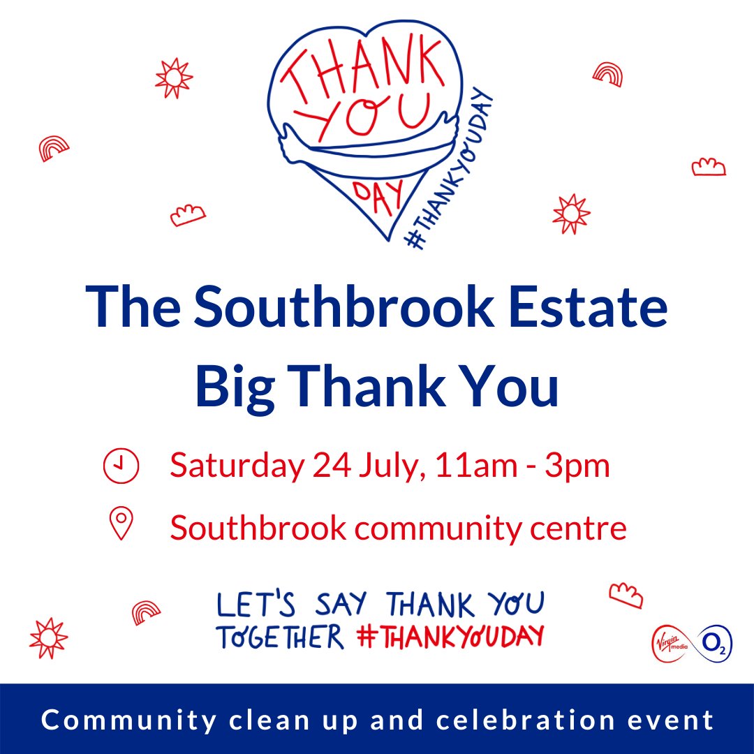 Daventry_TC's tweet photo. 2 days until 𝗧𝗵𝗲 𝗦𝗼𝘂𝘁𝗵𝗯𝗿𝗼𝗼𝗸 𝗘𝘀𝘁𝗮𝘁𝗲 𝗕𝗶𝗴 𝗧𝗵𝗮𝗻𝗸 𝗬𝗼𝘂 FREE Community Event. The Event includes a litter pick, celebrations &amp; various sporting activities. Everyone is welcome to join in the fun!
Follow the link for further details: https://t.co/SKqOcls12v https://t.co/hJuftRou6i