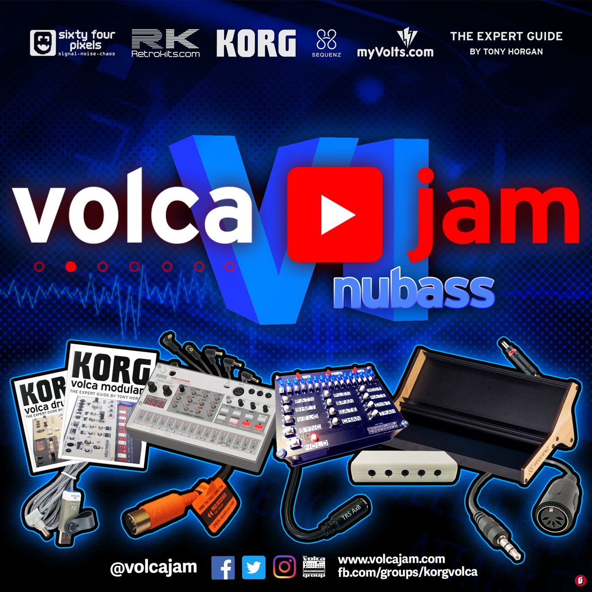 VolcaJam's tweet image. VolcaJam 6 nubass is starting next month!

We have some amazing prizes to win from @KorgUK @RetrokitsDev @MyVoltsTweets @six4pix @TheTonyHorgan

Competition rules and info released soon. 🖖👩‍🚀
facebook.com/groups/korgvol…

#volcajam #korgvolca #korg #volca #music #Competition