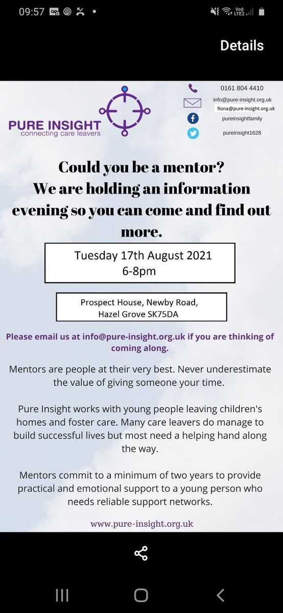 Fi_Berry_stk's tweet photo. Are you kind, willing to offer your life experiences forward as a learning point, have the time to commit? 
We're looking for you!! Our mentors are volunteers at their very best! 
Would you like to find out more? Come along to our open evening. Let us know you're coming 😁 https://t.co/B6yIpLSNdk