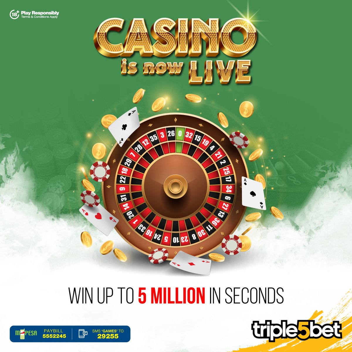 triple5bet's tweet photo. 🪙💰HAVE YOU TRIED OUT THE NEW #T5BCasino? 🪙💰 

🎰 WIN up to 5 MILLION in seconds !!
🤑 We have the easiest games to play and win 
🪙  Also free spins and big wins

🎲 Play here:🌐 https://t.co/6XG8a9tTcI
#T5B https://t.co/b1PAZSPUhk