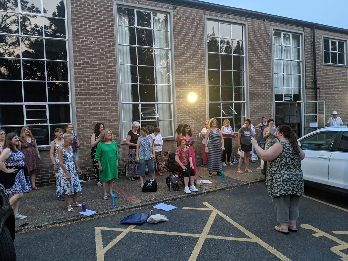 We're finally allowed inside and it's too bloomin' hot! Fabulous rehearsal, and our new ladies are doing great! Next week it's Welcome Wednesday - find out more at capitalconnection.org.uk