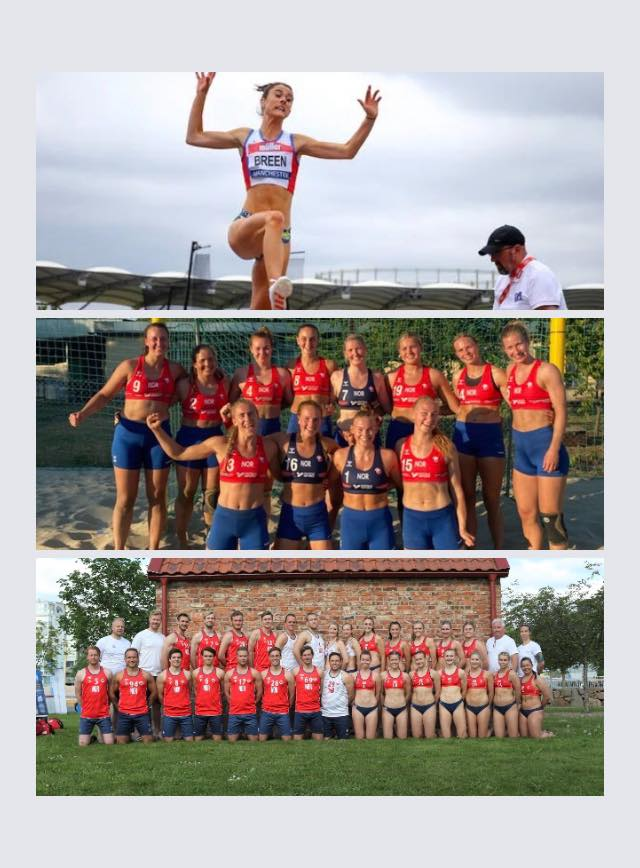 The first athlete was criticised for wearing too little.
The second team were criticised for wearing too much.
The third photo shows the discrepancies between required kit for females and males. 
Stop policing women's clothing.