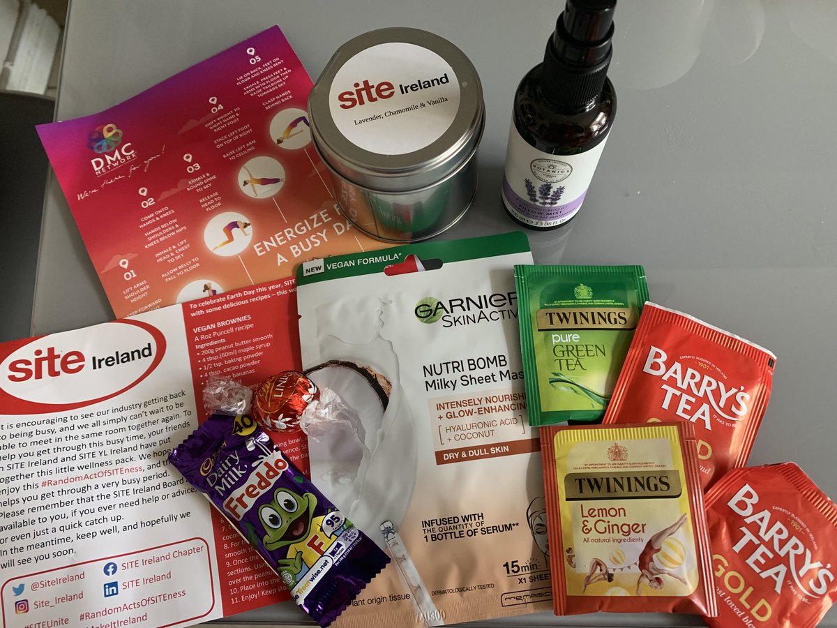 dqcoms's tweet photo. Thank you @SiteIreland for the mind and body healthy goodies that arrived this morning 💚 - a lovely surprise🧘🏻♀️. Best of luck🍀to everyone as the country reopens for business and hope to see you all in person soon! 😊
#randomactsofsiteness #siteunite #sitestrong #makeitireland https://t.co/vRmVcVVyEP
