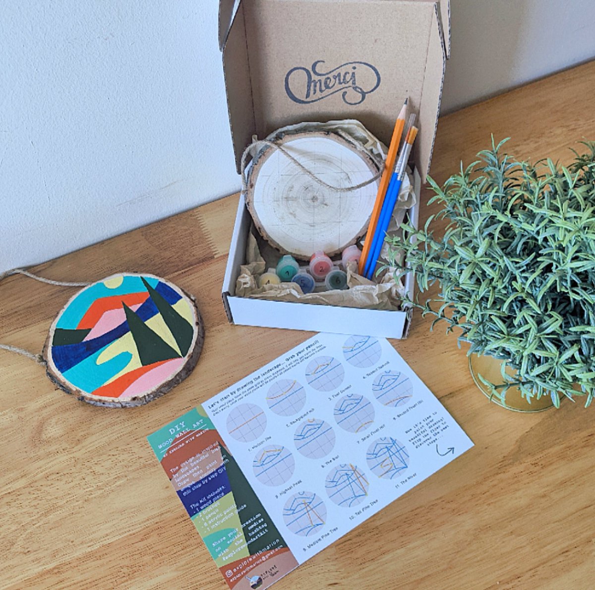 MarionBelliot's tweet photo. DIY wood wall art Kit, created by me! Draw then paint, step by step, an unique design inspired by Irish landscapes on a wood suspension 🪵✏️🎨
Find it on my instagram Explore with Marion and https://t.co/WSerBoYEDd https://t.co/wWao4iobYg