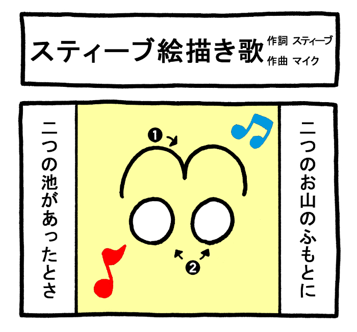 やったね!スティーブセレクション「スティーブ絵描き歌」
#スティーブ #4コマ #4コマ漫画 #マンガ #ギャグ #ワニ #絵描き歌 #歌 