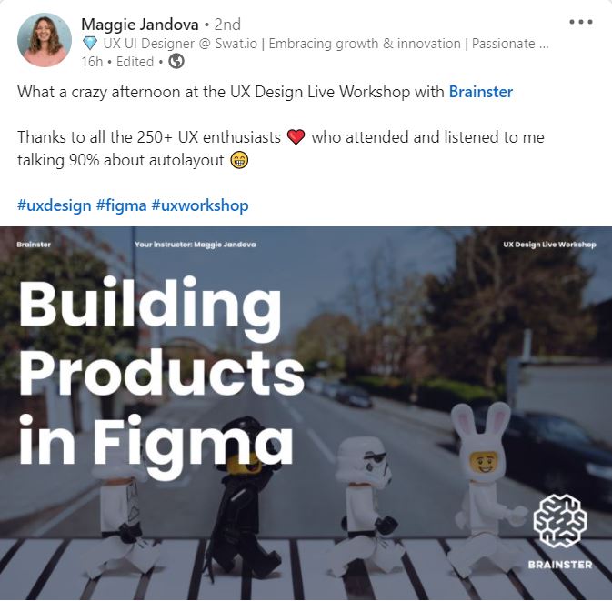 💎 It's great to see our instructors enjoying the workshop as much as our attendees! ❤️
👉 Crazy turn out, amazing job from Maggie Jandová, and a cracking programme and still going strong.
🚩 Day 4 starts today at 15:00 CEST.
See you there.