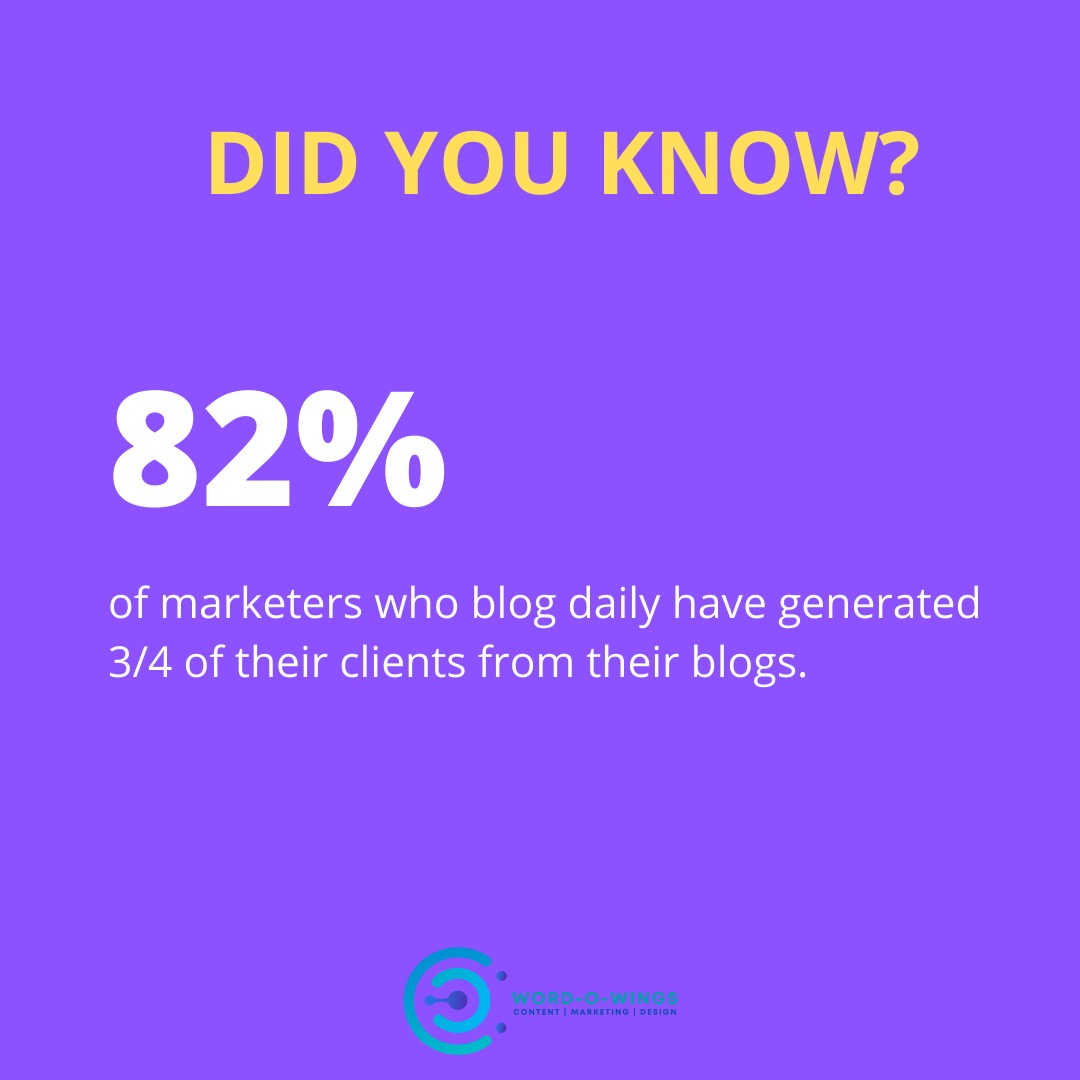 wings_word's tweet photo. Why should you have a #blog for your #business?

You’re missing out on valuable opportunities to gain better visibility on the web if you don’t have a blog.

To get the best #contentplan today, contact Word-O-Wings right away!

info.wordowings@gmail.com | +91 9205578952 https://t.co/YzCcgymVUf