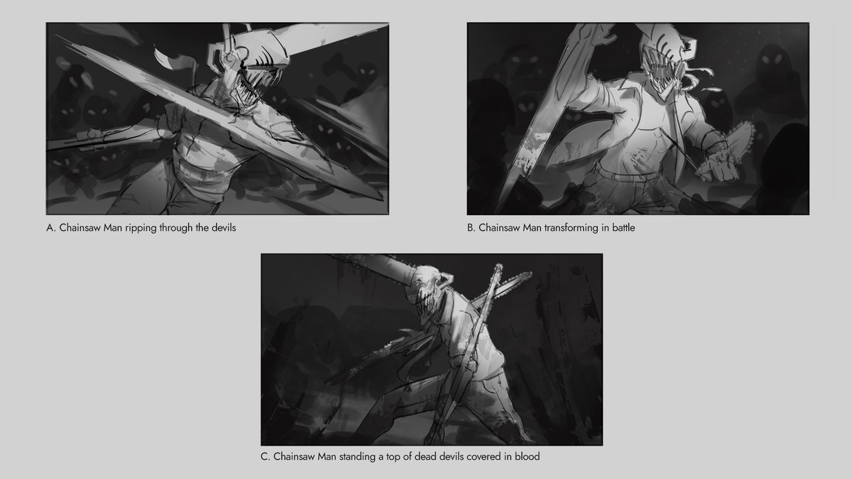 Sharing some thumbnails I've made for the chainsaw man art :D It's fun to do and act as a warm up at the same time. https://t.co/qbpN104hlV