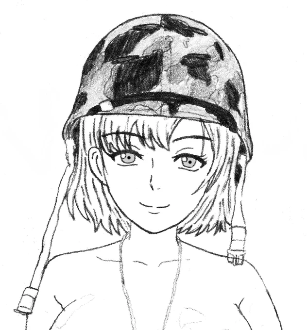 お目目塗った 