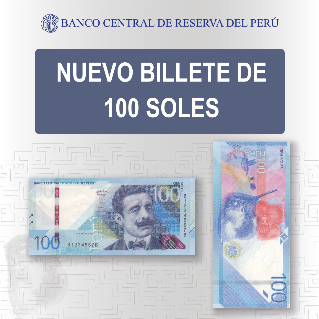 bcrpoficial's tweet photo. BCRP: Pone en circulación nuevos billetes de S/ 10 y S/ 100.
► https://t.co/9qg3NfVNi1
► https://t.co/27gKUV9BdV https://t.co/2LRwiKzs9D