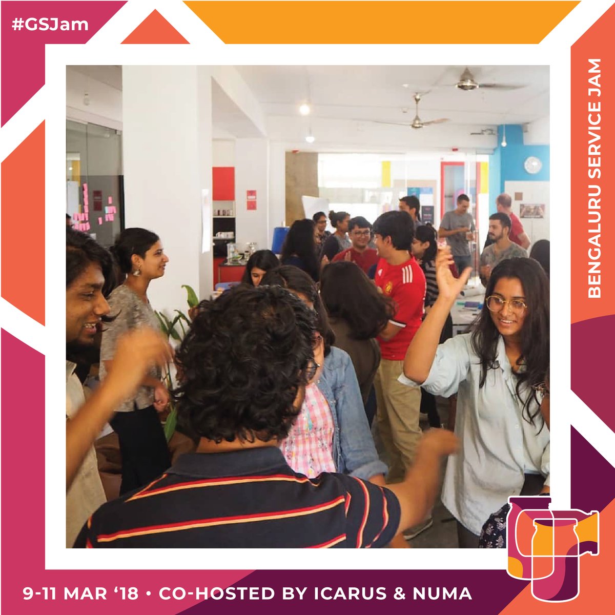 icarus_blr's tweet photo. Bengaluru Service Jam 2018 was where over 80 Bangaloreans came together to explore ways to build services, using design &amp; a playful mindset. In less than 48 hours, we went through a whole Service Design process and prototyped new services together, based on a shared global theme. https://t.co/eQsrxkkiwS