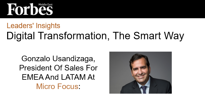 NielLewis's tweet photo. #MicroFocus President of Sales for EMEA and LATAM, @gonzalousandiz1, explains how #MicroFocus is helping orgs on their #DigitalTransformation journey. Read more via @Forbes_MENA_: 
 https://t.co/WszPsKtxmI https://t.co/qDHjjTkL3t