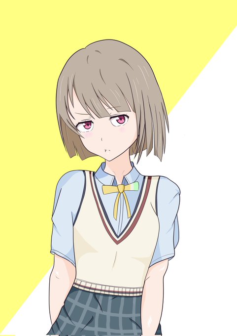 ジト目かすみん
#イラスト初心者
#絵描きさんと繋がりたい
#イラスト好きと繋がりたい
#lovelive #虹ヶ咲 #中須かすみ 