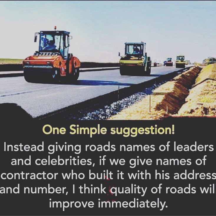Well! That’s what i exactly agree to…

#road #roads #mumbairoads #mumbai #bmc #wewantroad #mumbaitransport #mumbaibmc #mumbaikar #mumbai_igers #roadsofindia #roadsofmaharashtra #mumbaitrafficpolice