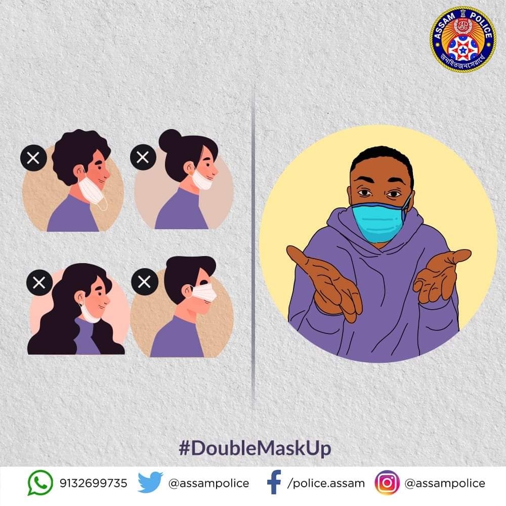 assampolice's tweet photo. Masking Up 101 for beginners by Khaby Lame.

It is that simple to wear face masks correctly.

#MaskUpAssam https://t.co/qcWITzhLu1