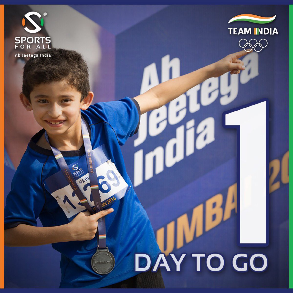 1 DAY TO GO! 🤩✨

After a year long delay, the biggest sporting event in the world, the #TokyoOlympics starts tomorrow! The time has come to get behind #TeamIndia and #Cheer4India at #Tokyo2020. 
.
.
.
#Olympics #StrongerTogether #SheIsGold #HumHongeKamyab #OlympicGames