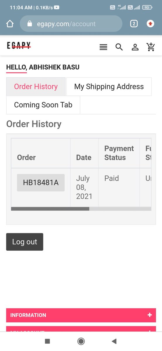Abhishe77055453's tweet photo. @RazorpayCare All these proves that @egapyofficial has not fulfilled my purchase request but the money has been paid in full still @Razorpay @RazorpayCare is so concerned to talk with this fake merchant and not solve the issue of its customer.... #stopusingRazorpay .. https://t.co/1VliDxAspE