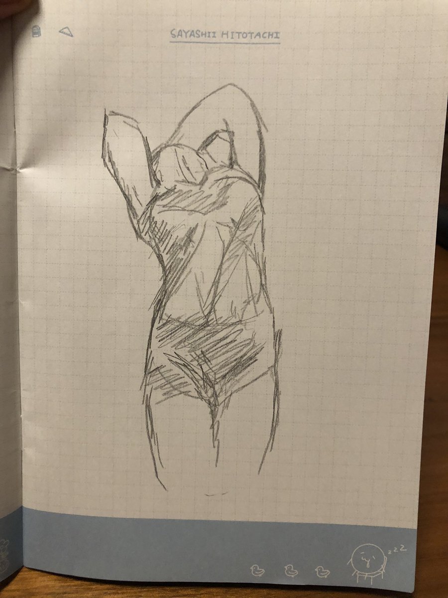 上手にメモっては来れなかったけど、身体を捻ってることとか、腰とか鎖骨とかお腹とかの各部分の形がとっても押さえられつつ、めっちゃつるっとボリューム感もあってカッコよかったです。光源四つもあるとわけわからん。