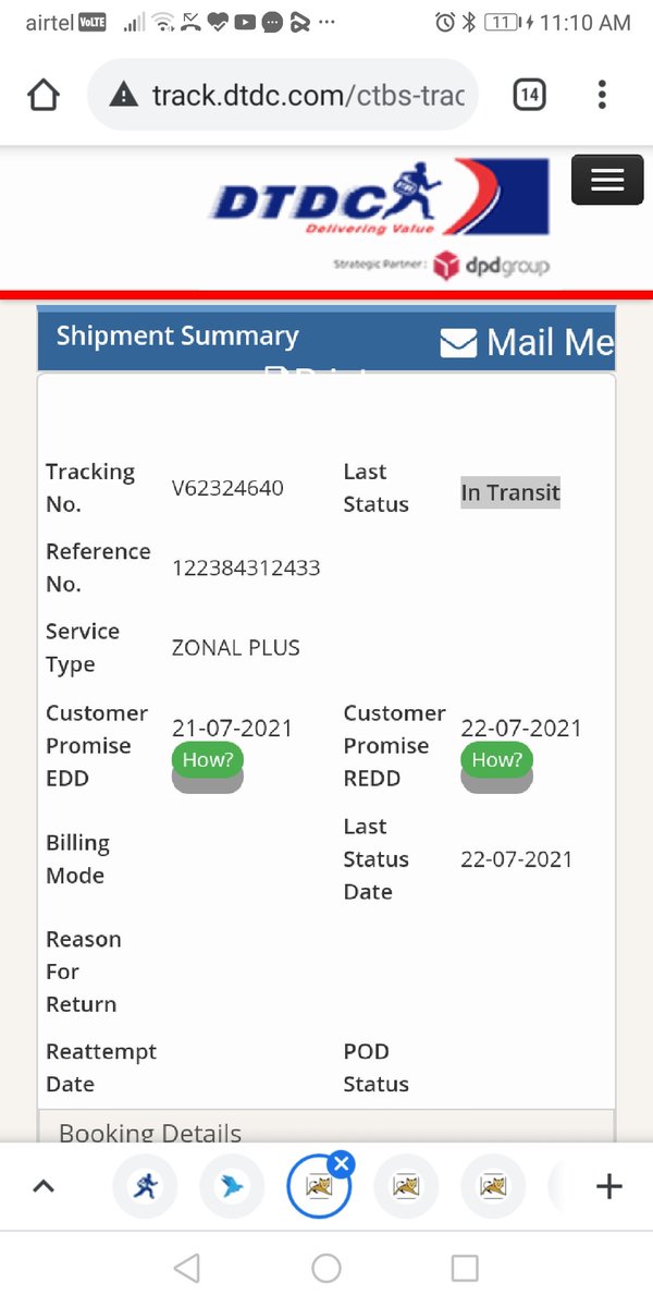 himansukgf's tweet photo. Dear @DTDCIndia Customer paid extra money to get fast service but has not received the parcel yet Needed delivery urgently...customer wants the parcel on urgent basis by today Kindly check and arrange the delivery by today on priority basis and update within 2 hours asap. https://t.co/msEehi9Nkr