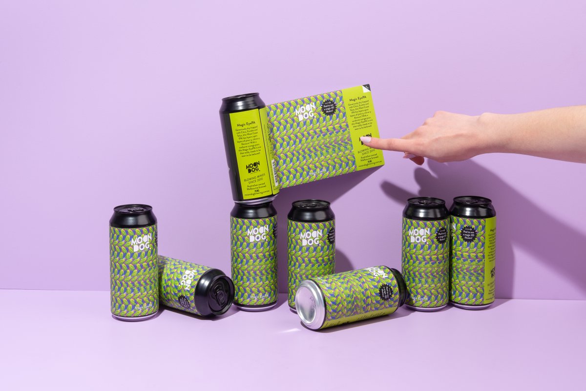 Have a look at that! Magic EyePA West Coast IPA is here and yes, that's a good old Magic Eye on the label!

This West Coast IPA has layers of pine-y, citrus-y flavours with a striking sunburst orange pour that really needs to be seen to be believed.

bitly.com/MoonDogStore